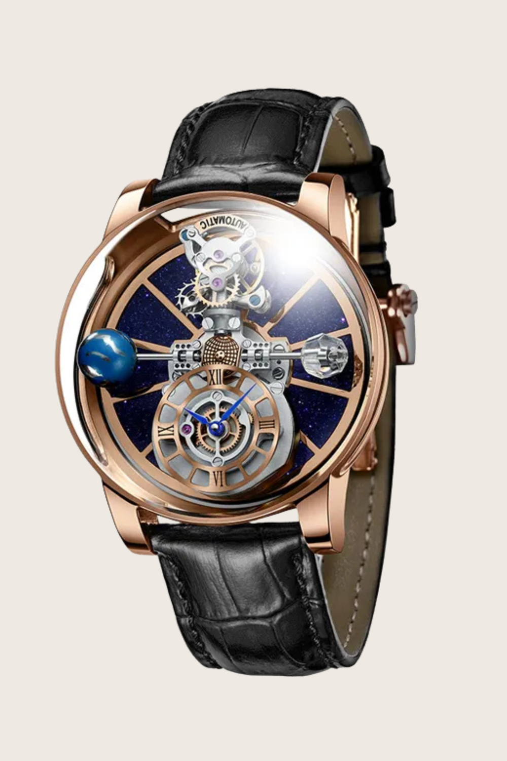 Astral Black Timepiece Orbit Watch