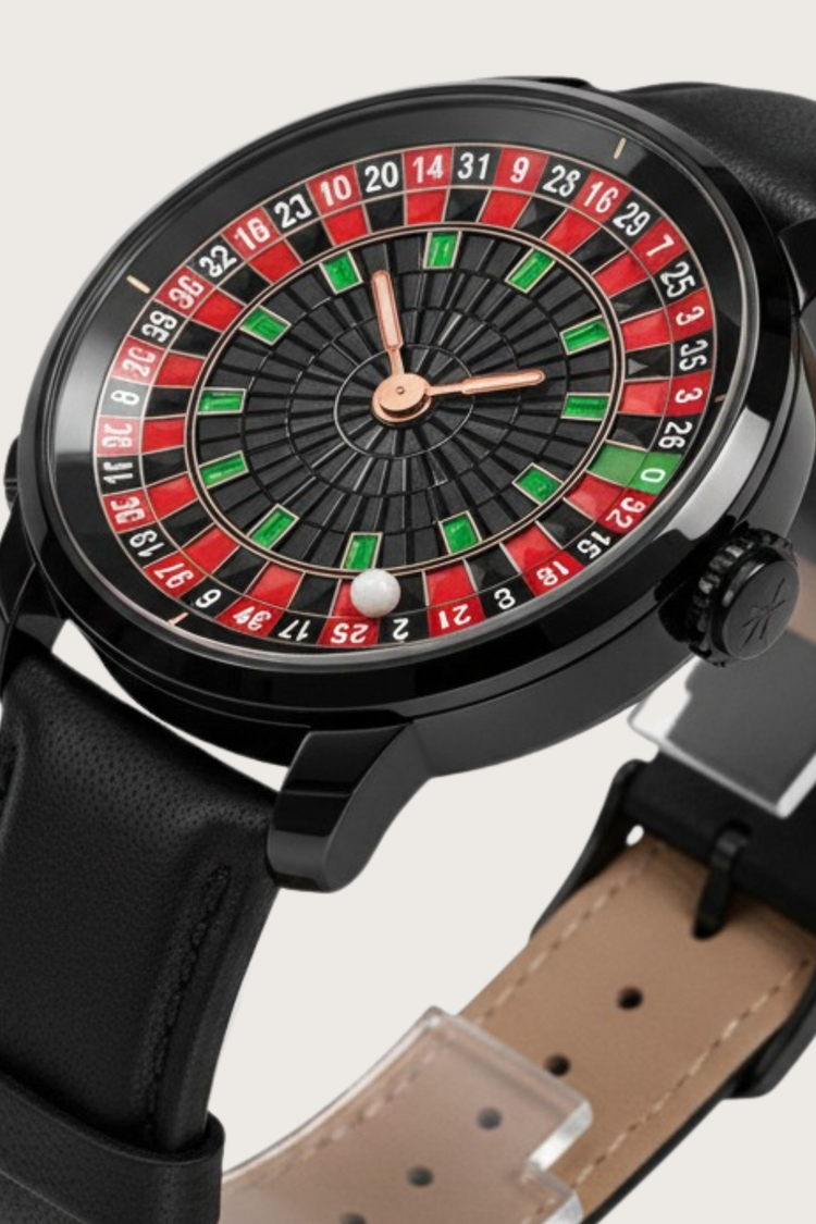 Casino Series Black Roulette Automatic Watch – Noir Wheel Edition - (41018894)