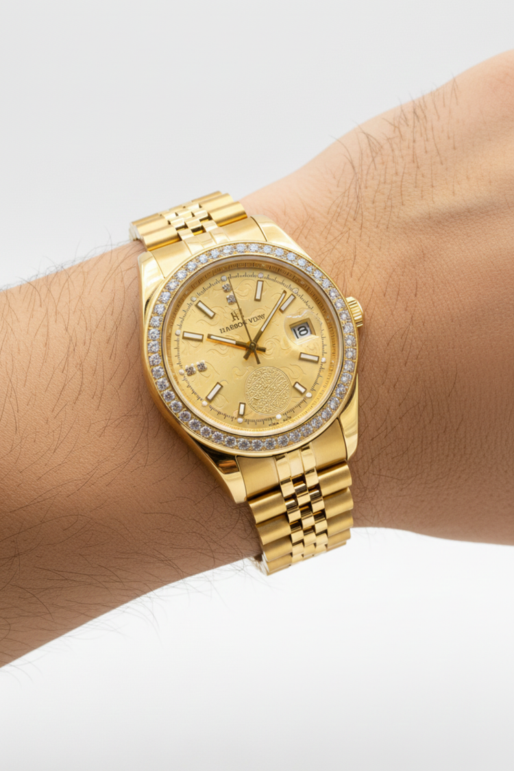 Harbor View Emblem Gold Quartz | Gemstone Bezel Edition