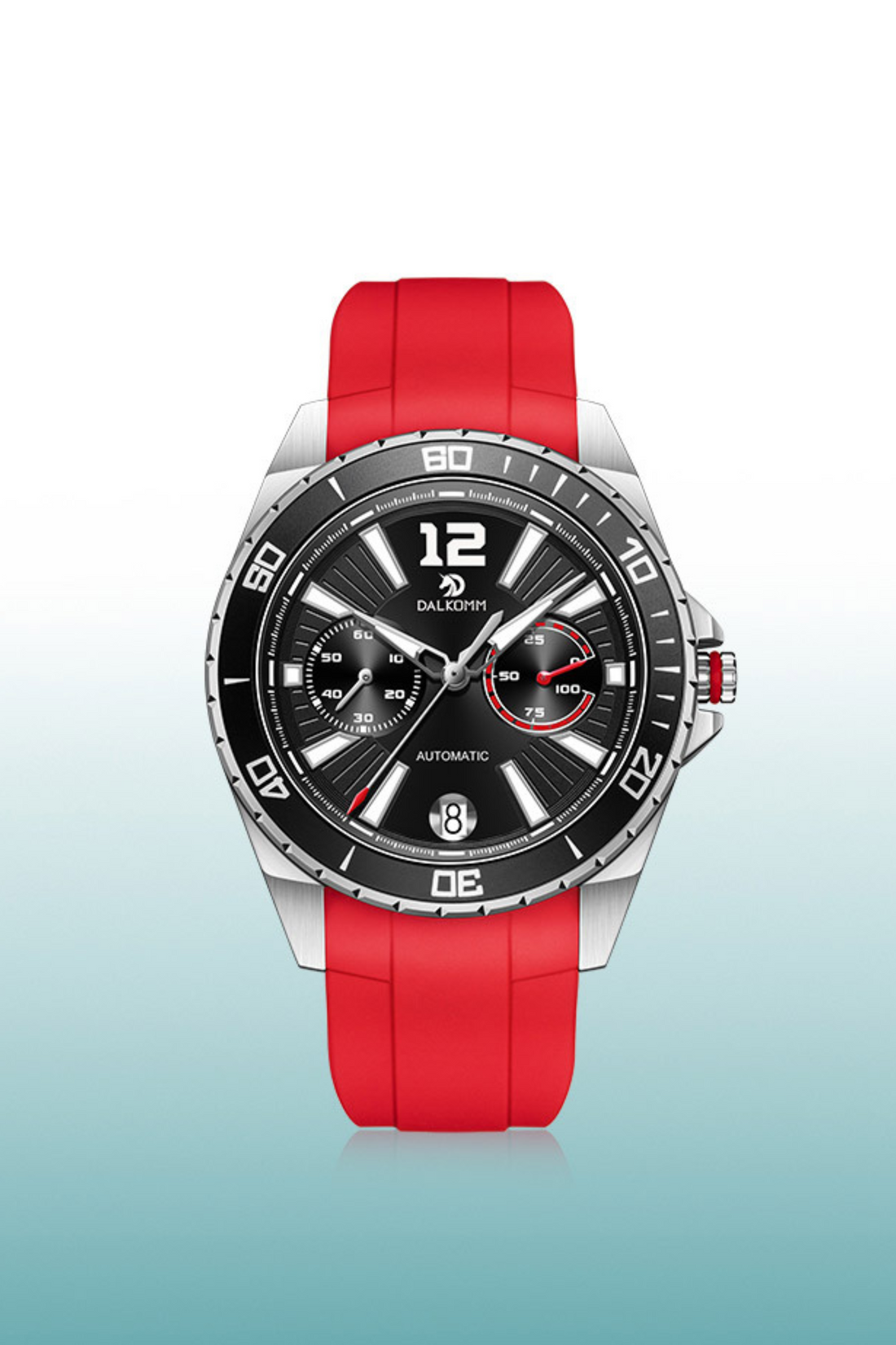 Men's Speed 16212-B Series Automatic  Mechanic with Stainless Steel Red Watch | Dalkomm Edition