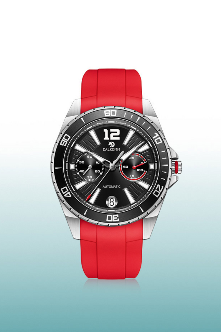 Men's Speed 16212-B Series Automatic  Mechanic with Stainless Steel Red Watch | Dalkomm Edition