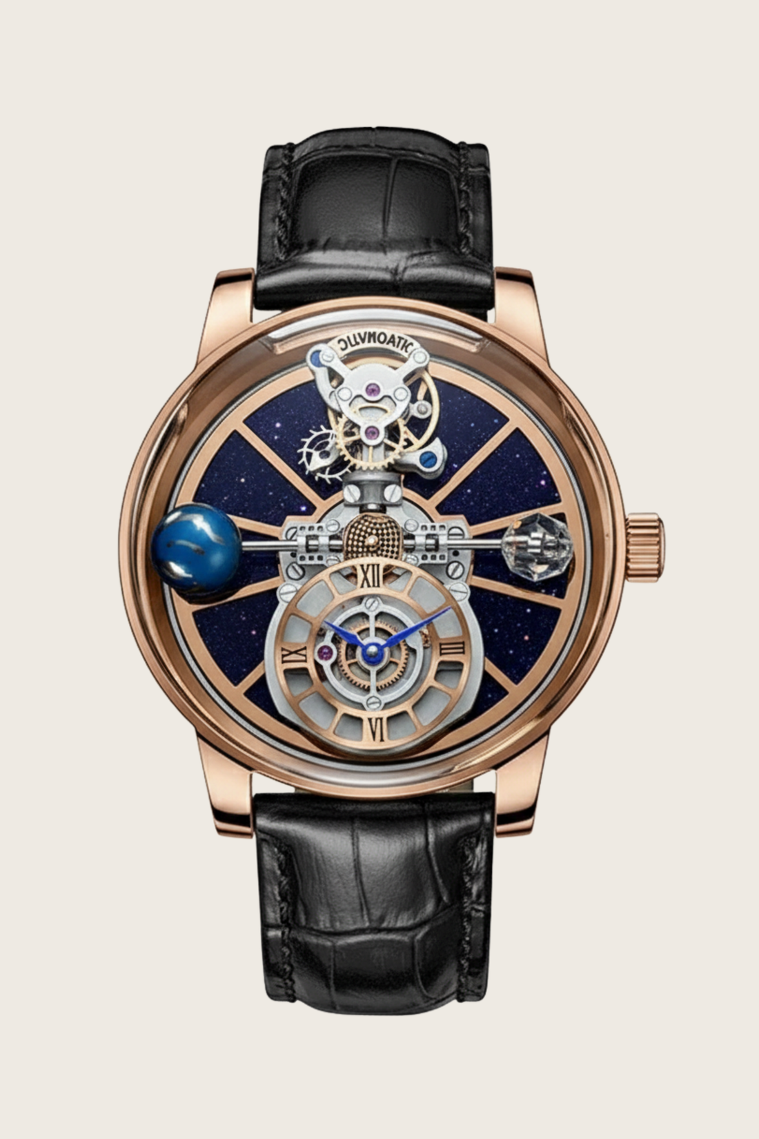 Astral Black Timepiece Orbit Watch