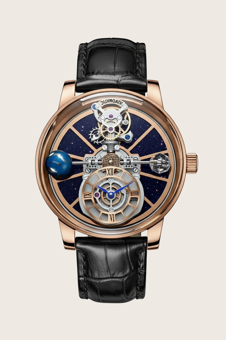 Astral Black Timepiece Orbit Watch