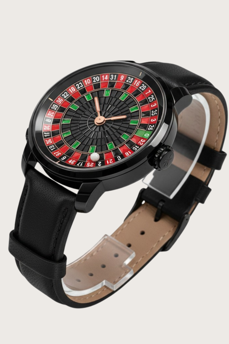 Casino Series Black Roulette Automatic Watch – Noir Wheel Edition - (41018894)