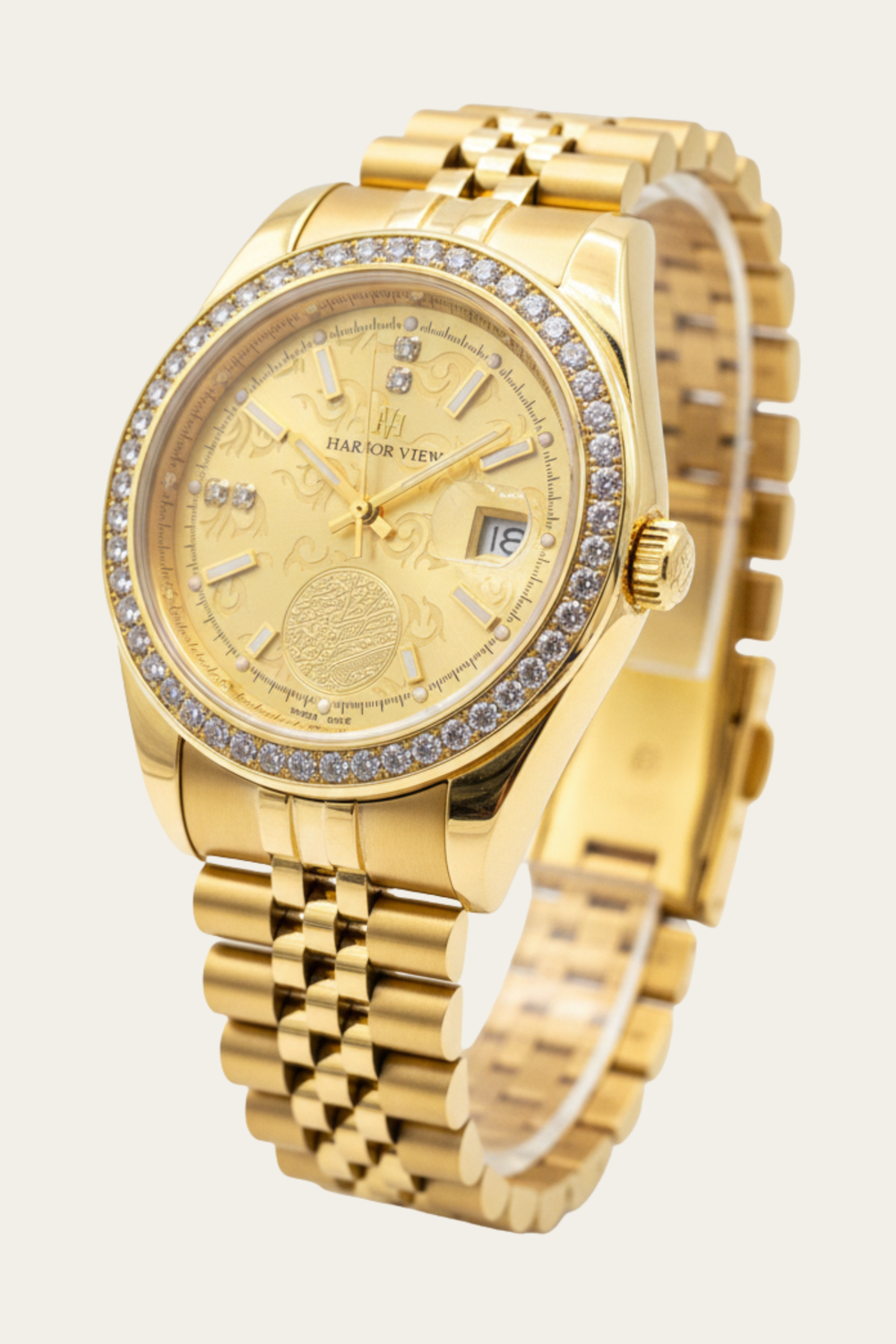 Harbor View Emblem Gold Quartz | Gemstone Bezel Edition