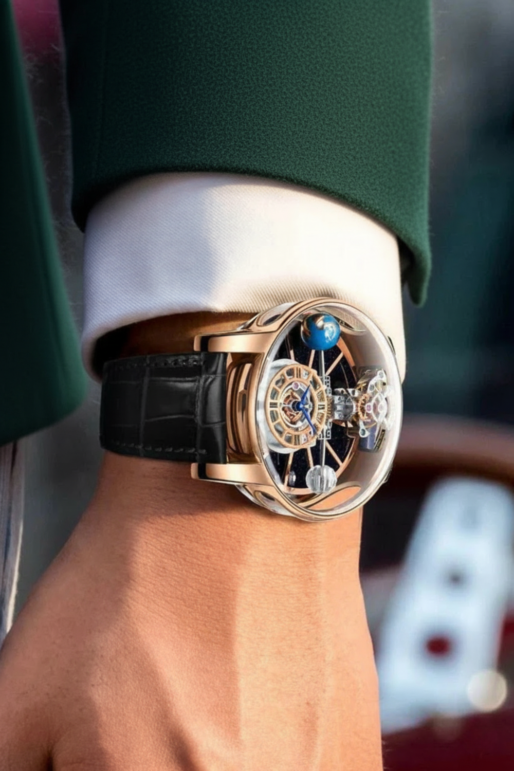 Astral Black Timepiece Orbit Watch