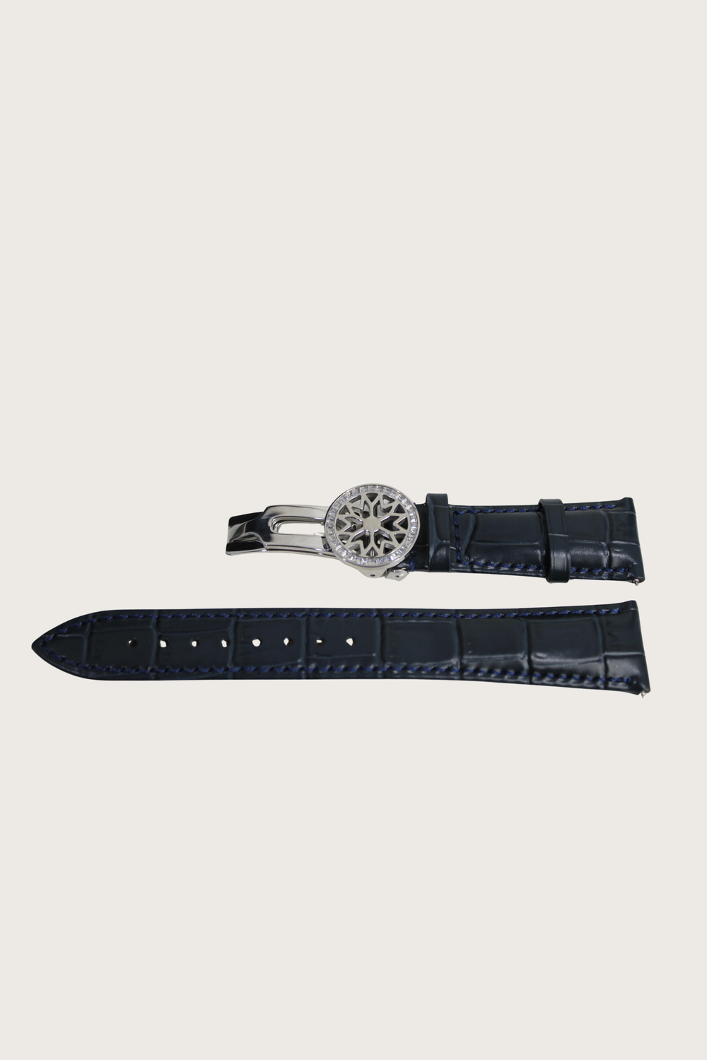 Zivanche | Blue Strap with Silver Folding Clasp