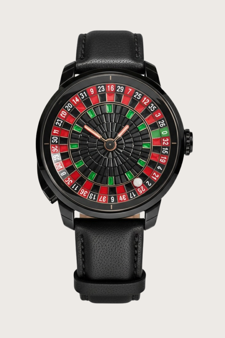 Casino Series Black Roulette Automatic Watch – Noir Wheel Edition - (41018894)