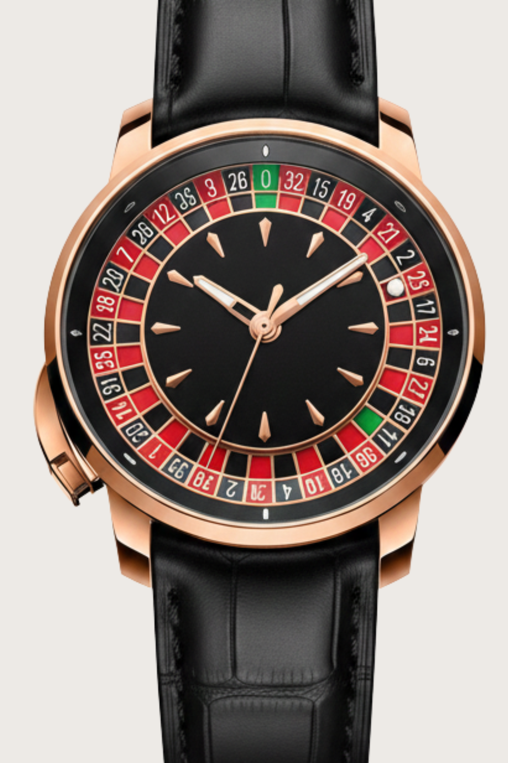 Casino Series Rose Gold Poker Roulette Automatic Watch (41614817)