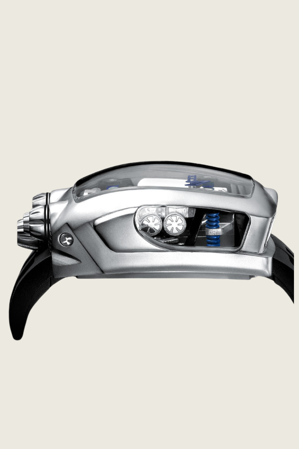 Viper Engine Black with Silver Dial | Tonneau Skeleton Engine Edition