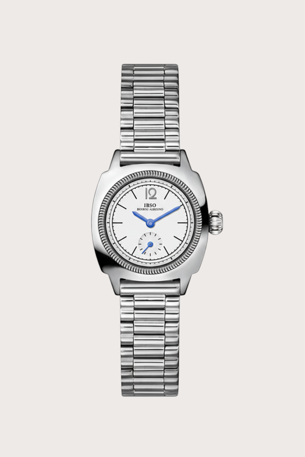 Classic White Dial Silver Crest Automatic Watch | IBSO Edition