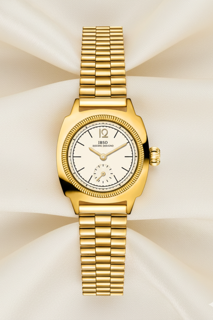 Classic White Dial Silver Crest Automatic Watch | IBSO Edition