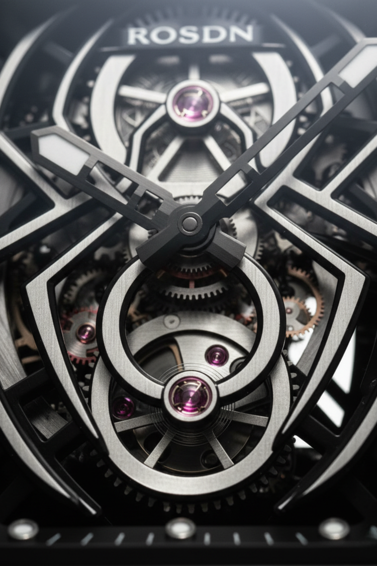 ROSDN Spider Core Red & Black Automatic Mechanical Watch