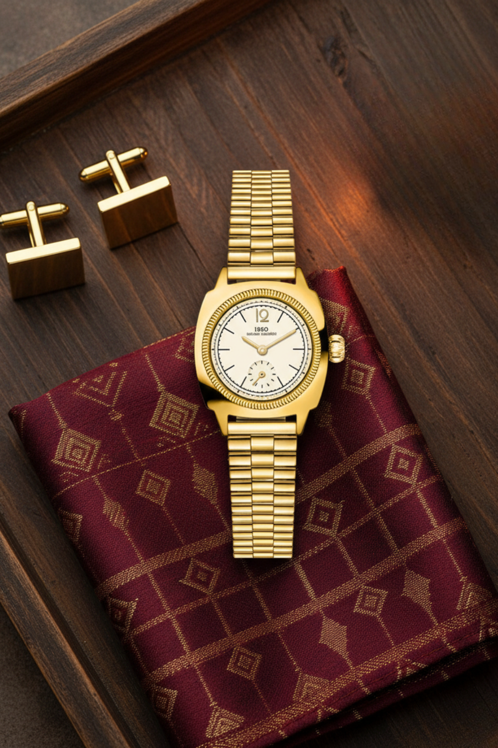 Classic White Dial Silver Crest Automatic Watch | IBSO Edition