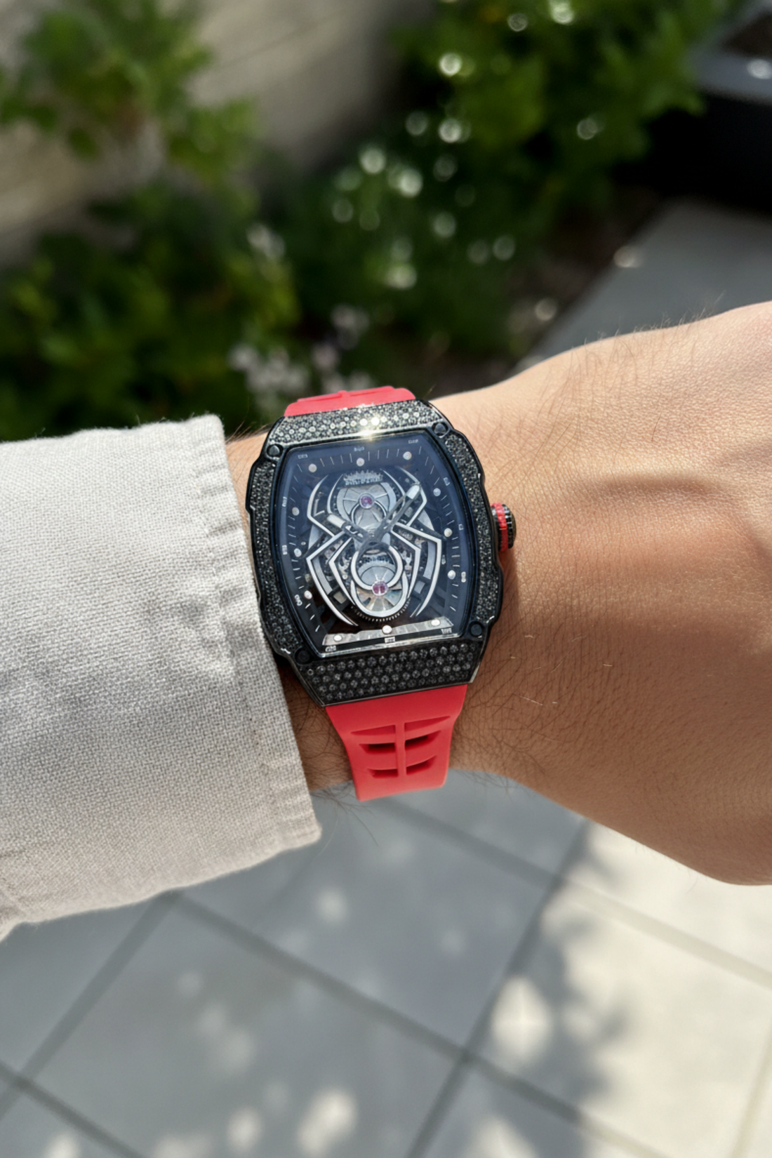 ROSDN Spider Core Red & Black Automatic Mechanical Watch
