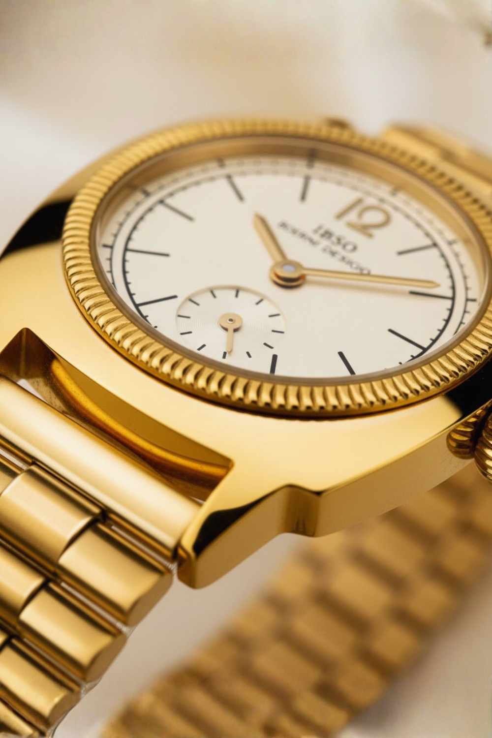 Classic White Dial Silver Crest Automatic Watch | IBSO Edition