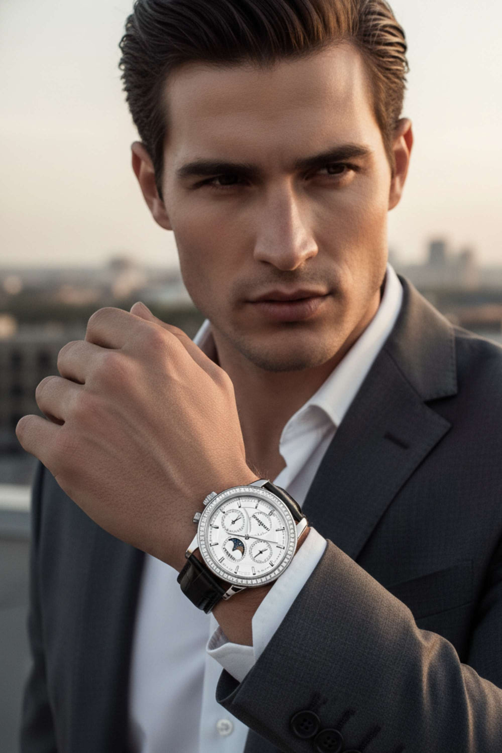 Royal Silver Moonphase Classic Watch