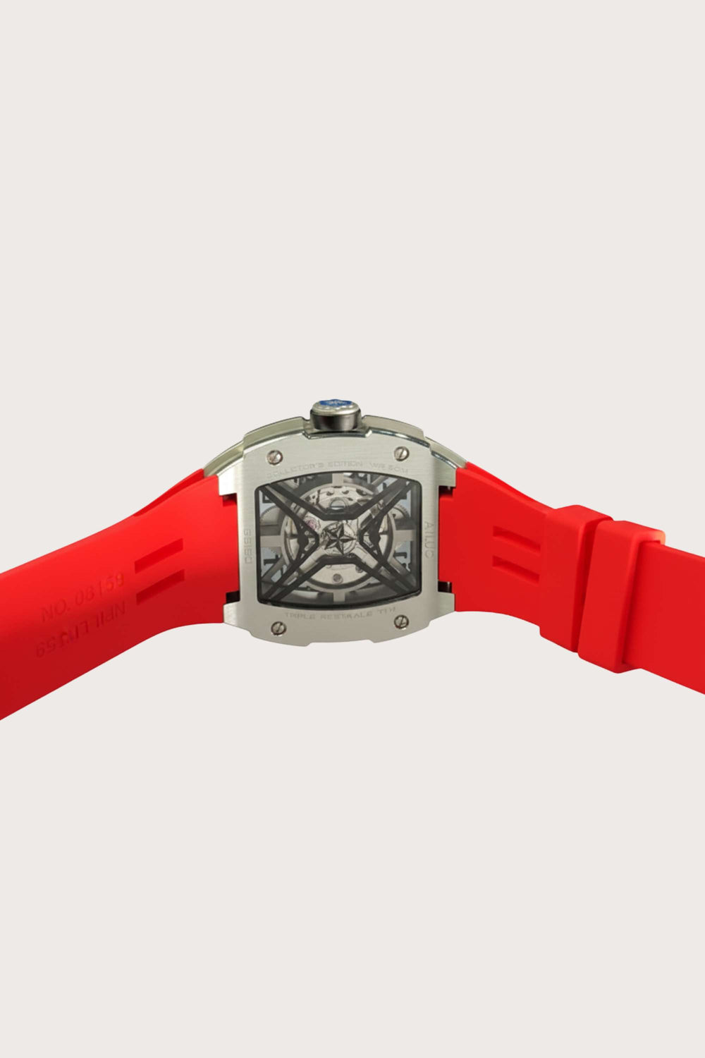 Crimson Star Skeleton Diamond Sport Watch (43075147)