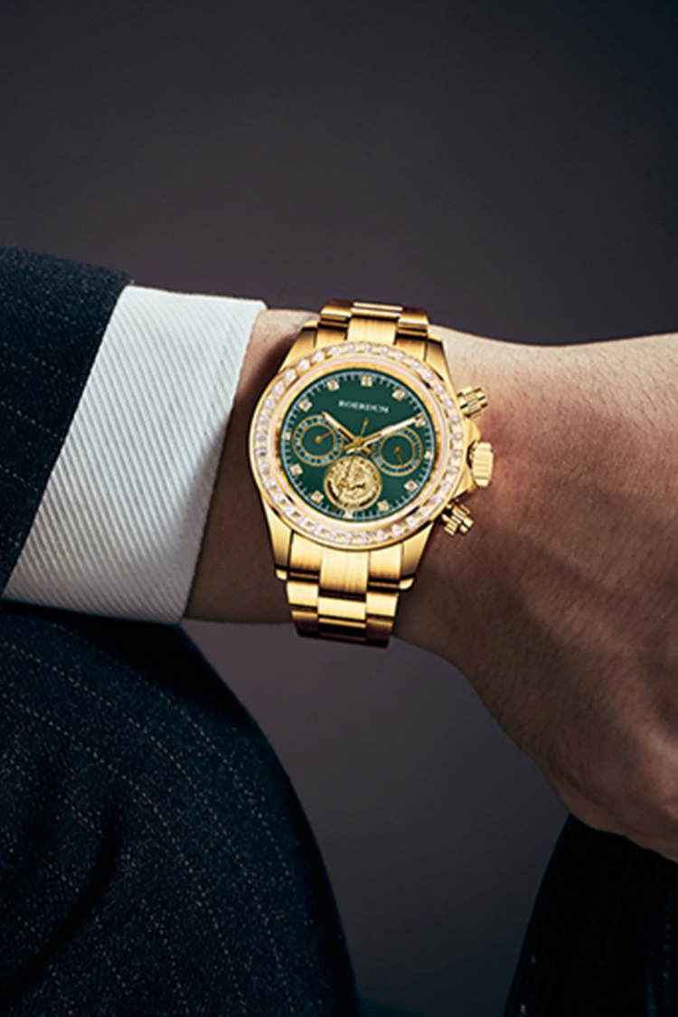 Chronoswissor | Golden Green Fully Automatic Watch| A Roerdum Edition (43014173)