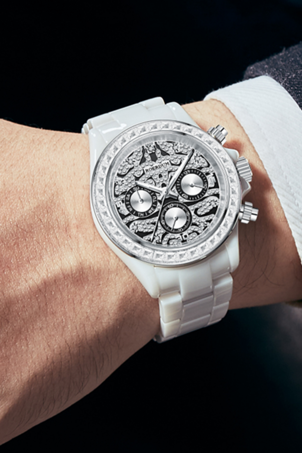 Ice River Series - Silver Tiger Daytona - Roerdum Edition Fully Automatic Watch