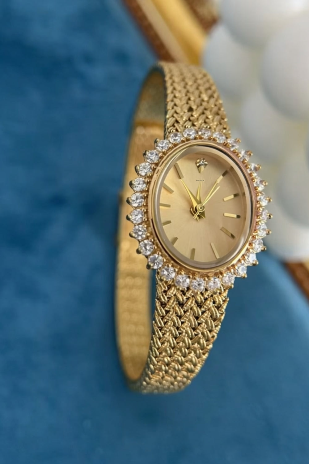 The Crown Jewel | Golden Diamond Oval Watch - (ZIVOVCWJWGLDDMD0103)