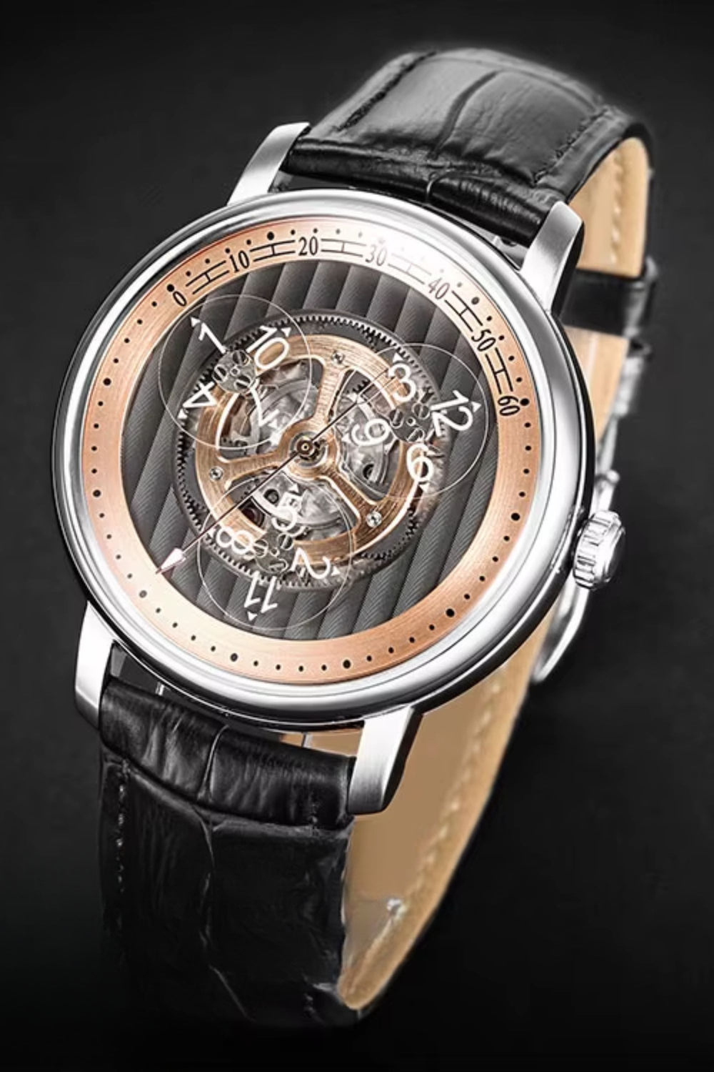 Chronarch Sovereign | Black Rose Gold Mechanical Watch