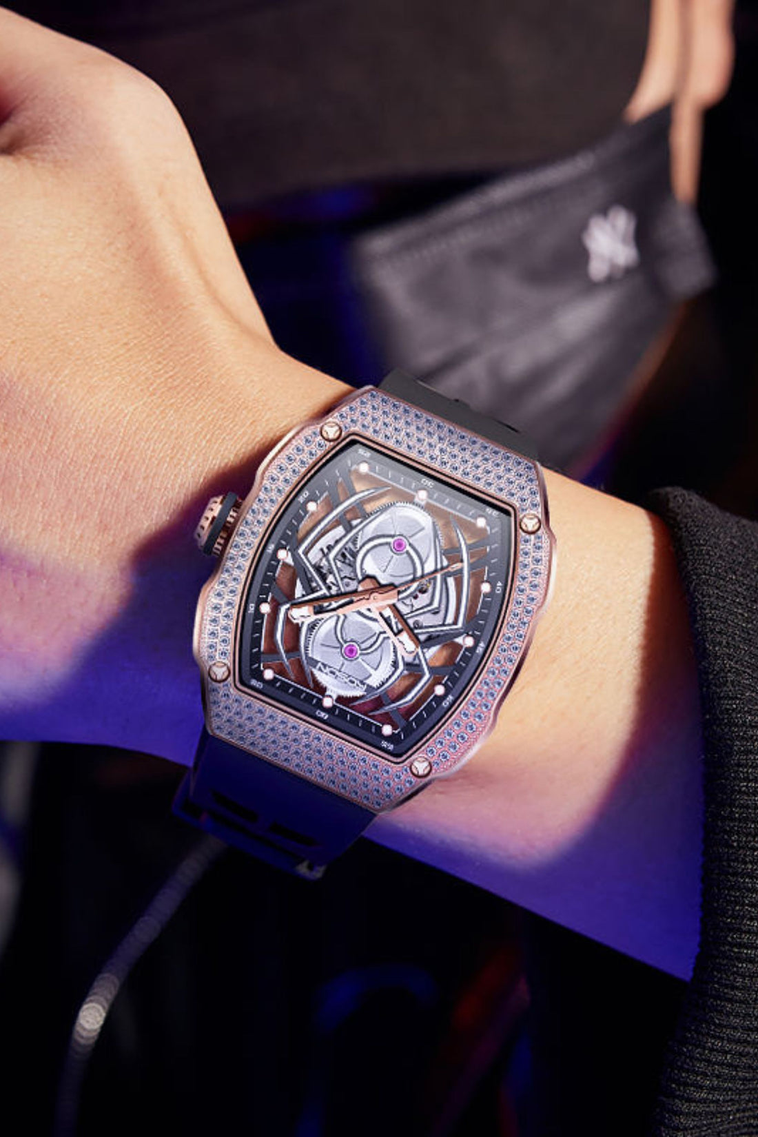 ROSDN Spider Core Golden & Black Automatic Mechanical Watch