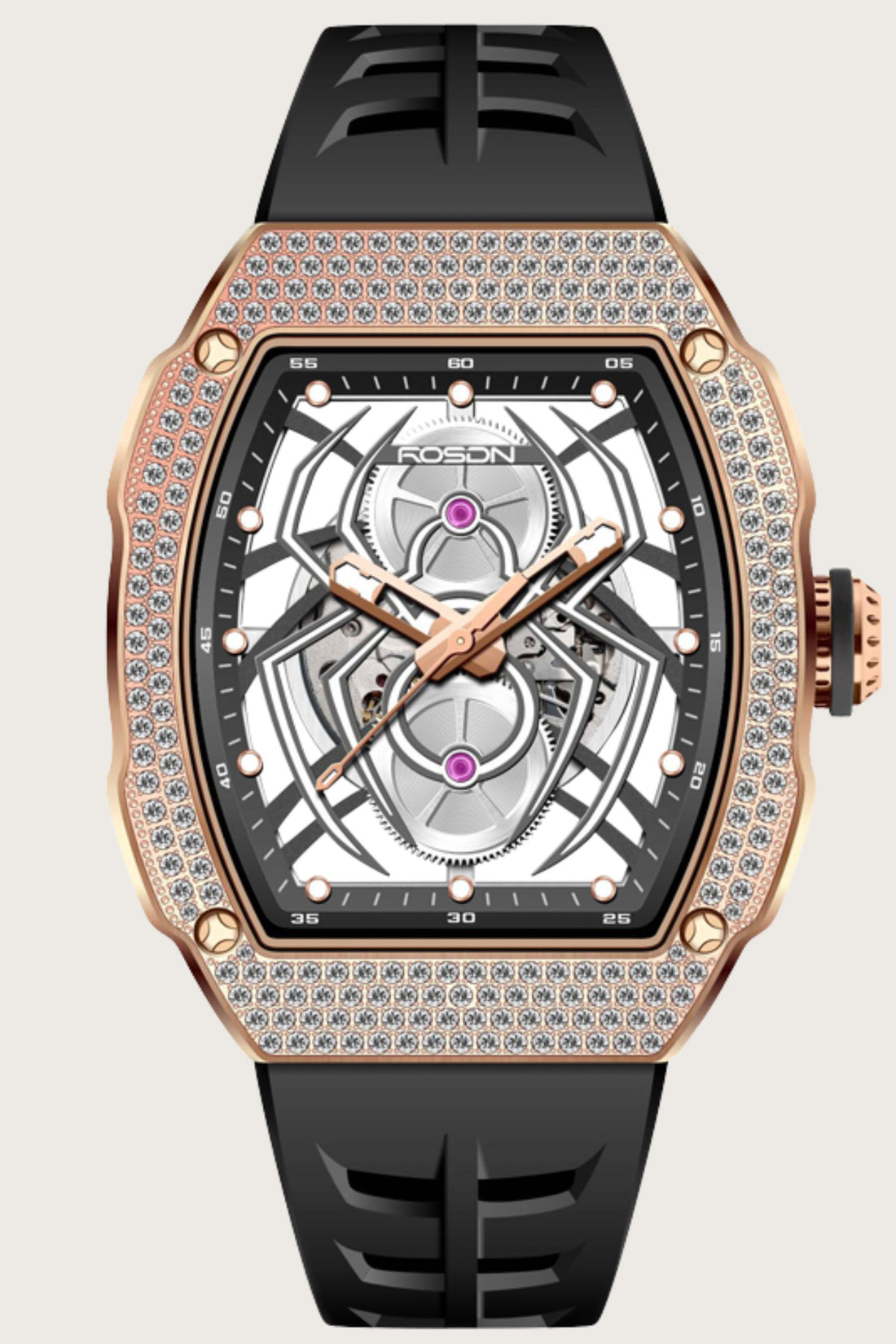 ROSDN Spider Core Golden & Black Automatic Mechanical Watch