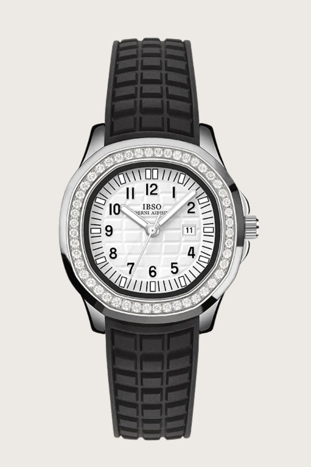Crystal Orbit | Black Silver Automatic Watch | IBSO Edtion - (ZIVROCSORSLVBLK0064)