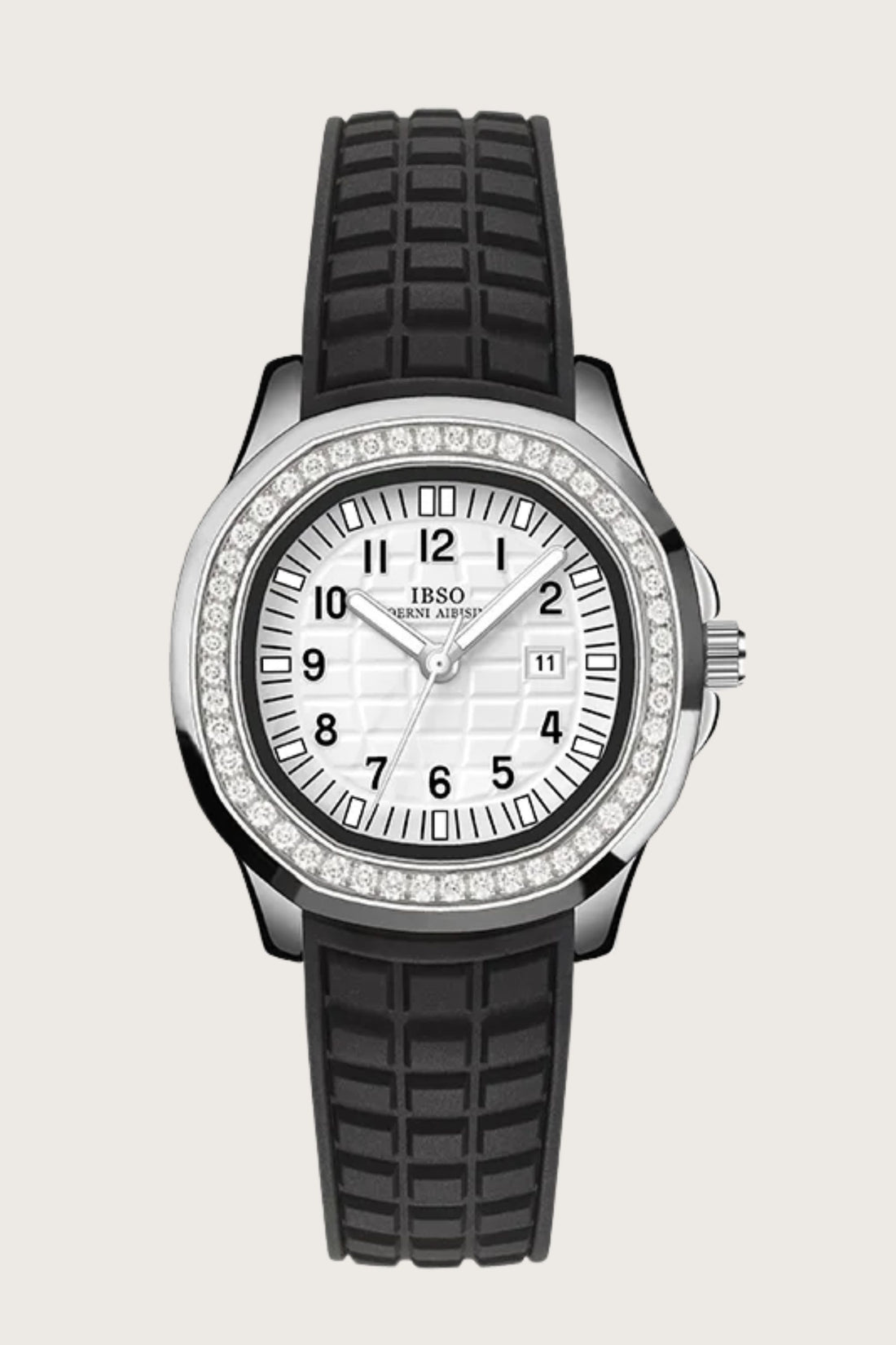 Crystal Orbit | Black Silver Automatic Watch | IBSO Edtion - (ZIVROCSORSLVBLK0064)