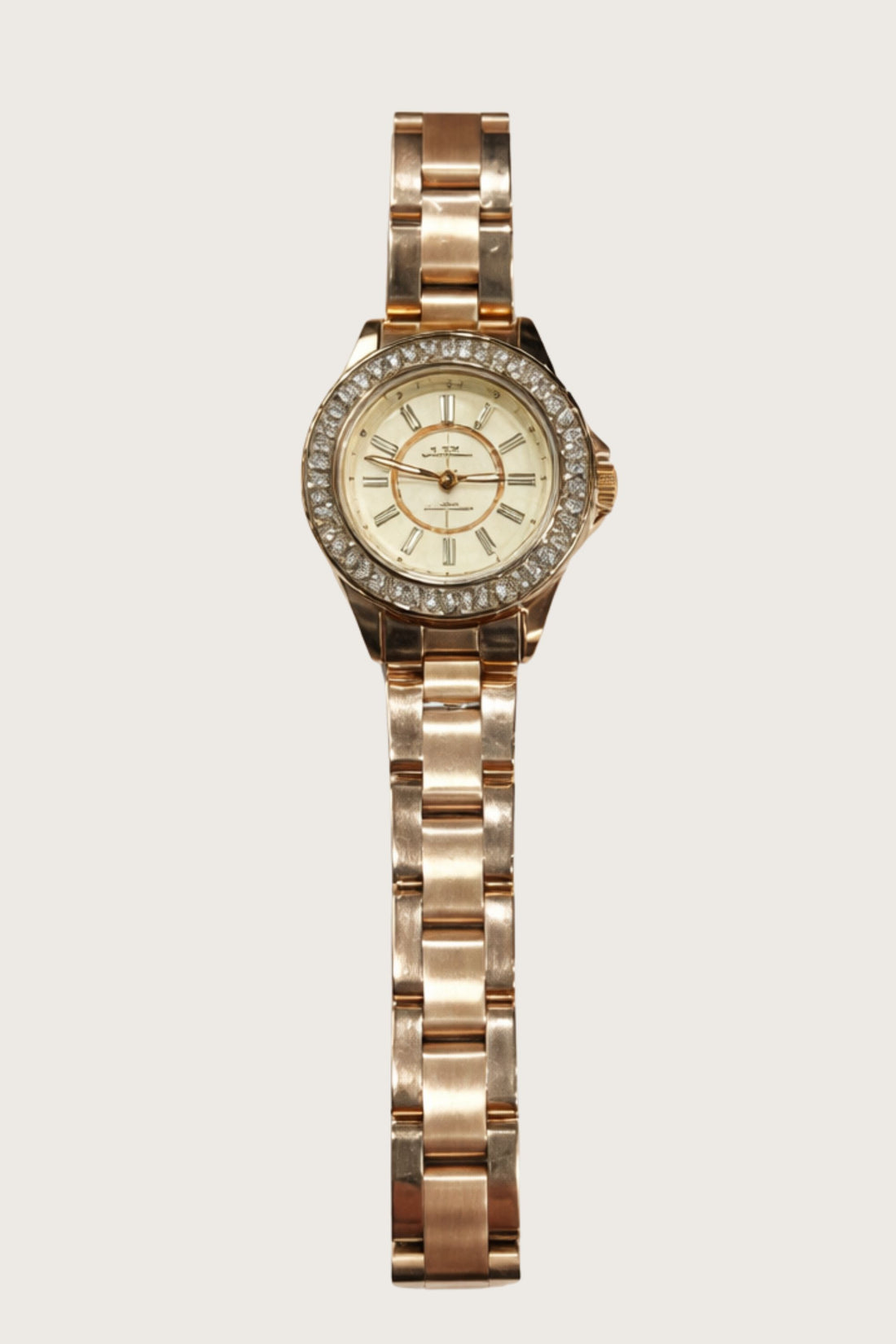 Glimmer Luxe |  Rose Gold Diamond Quartz Watch | IBSO Edition - (41070747)
