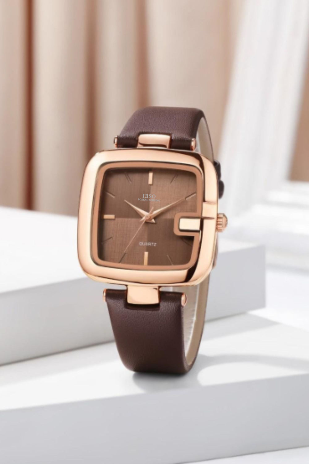 Cavallaro | Rosewood Brown Quartz Watch | IBSO Edition - (45530681)