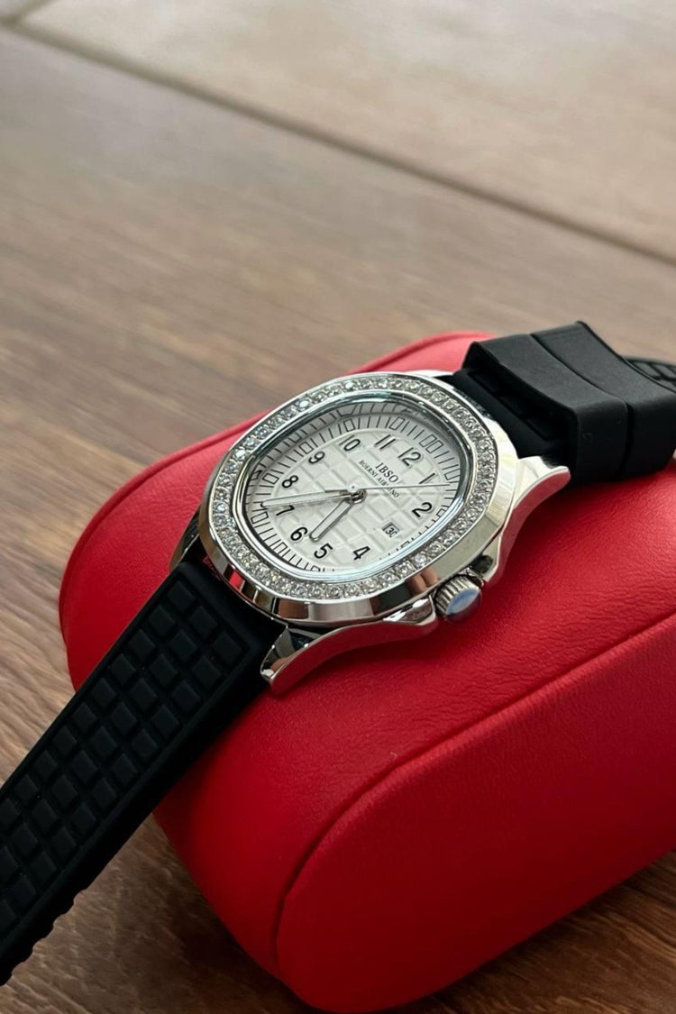 Crystal Orbit | Black Silver Automatic Watch | IBSO Edtion - (ZIVROCSORSLVBLK0064)