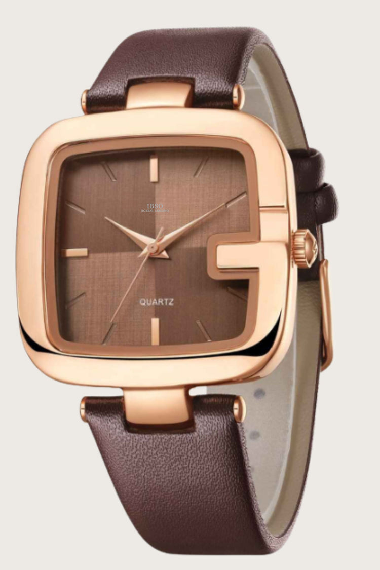 Cavallaro | Rosewood Brown Quartz Watch | IBSO Edition - (45530681)