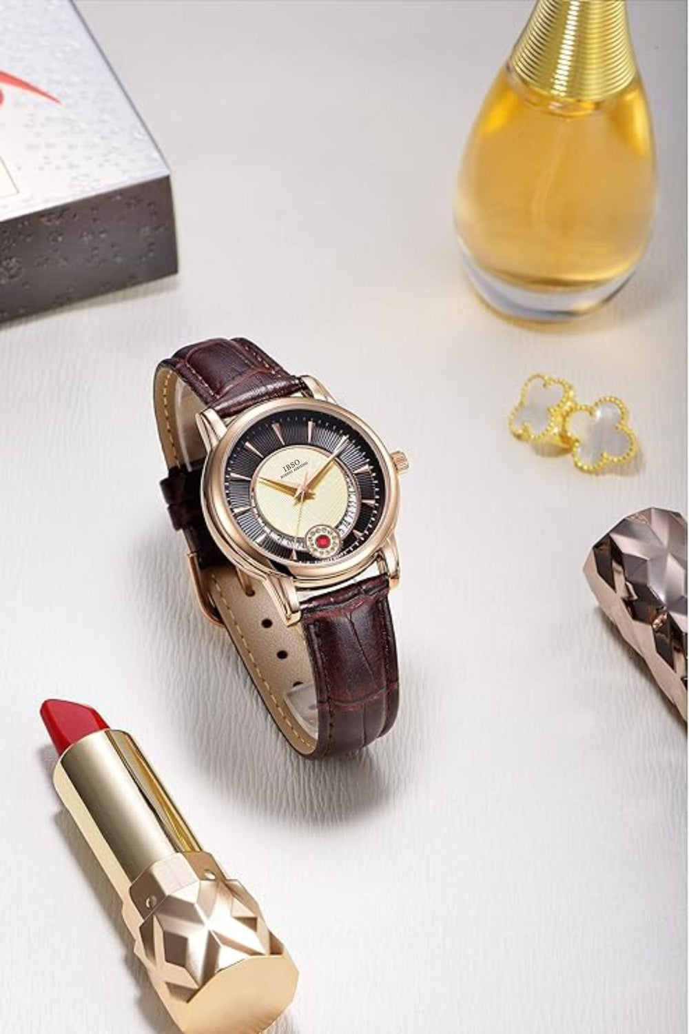 Aurora Eclipse | Brown Golden Watch | IBSO Edition - (43413953)