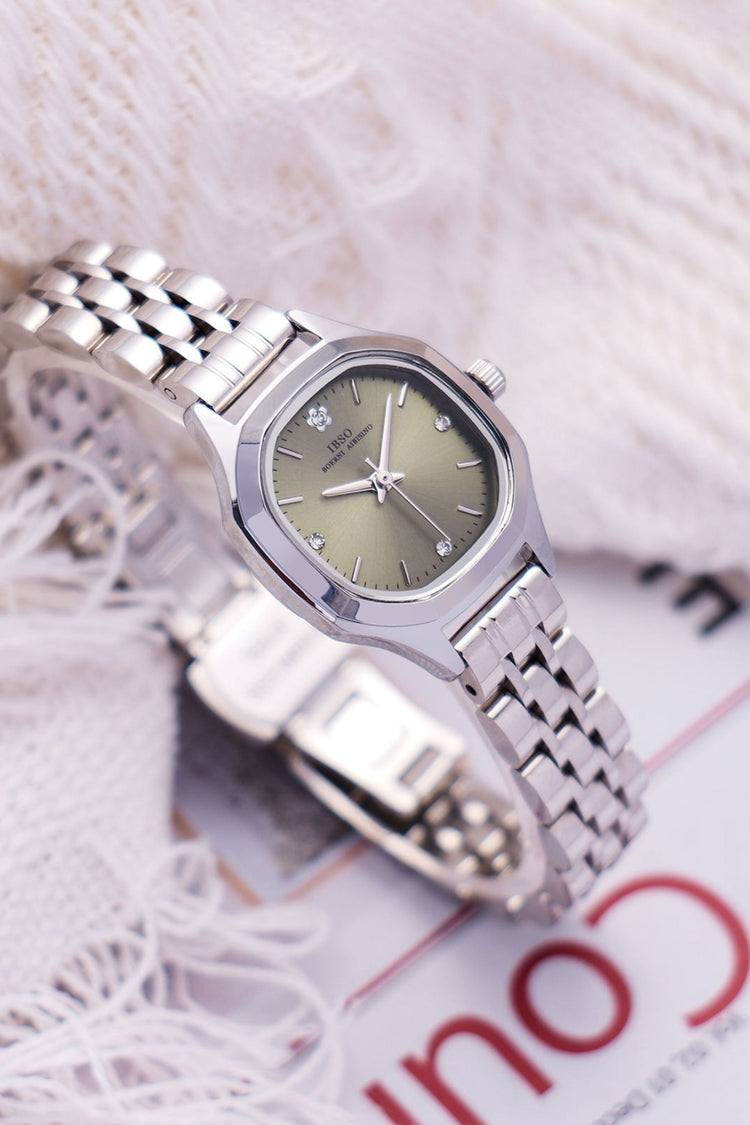 Emerald Bloom | Silver Green Quartz Watch | IBSO Edition - (44222621)