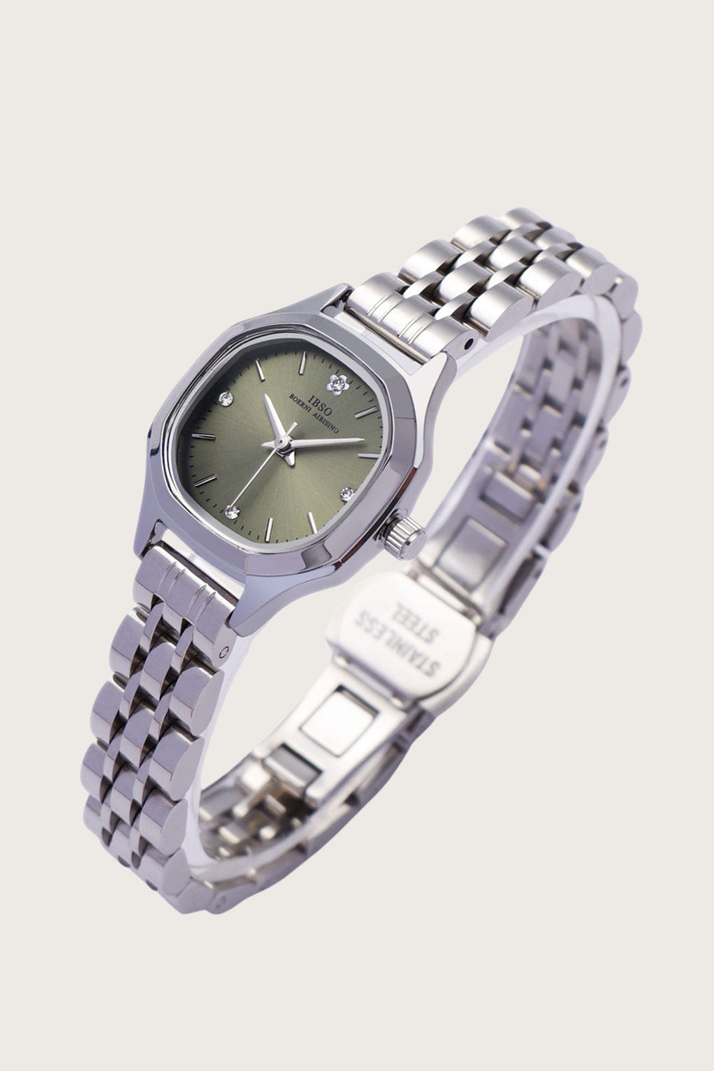 Emerald Bloom | Silver Green Quartz Watch | IBSO Edition - (44222621)