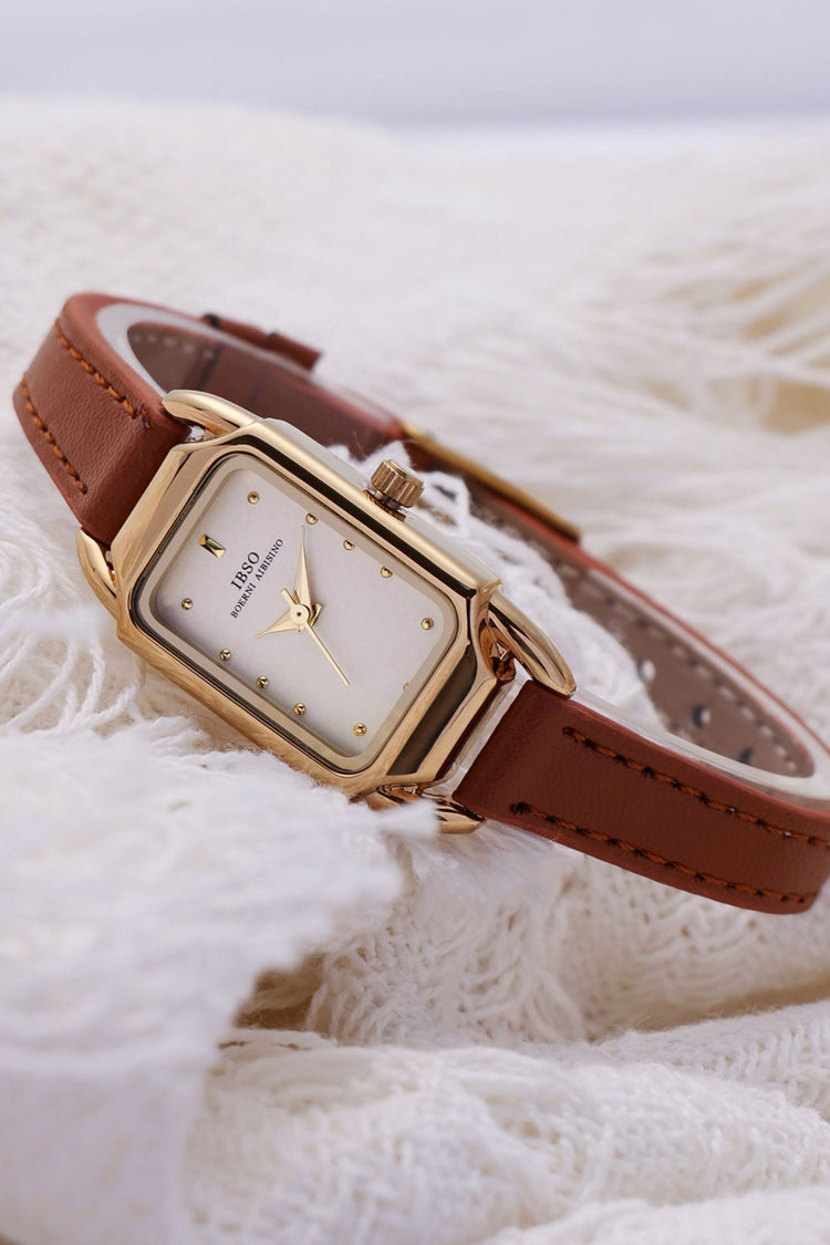 Elysian Gold | Brown White  Quartz Watch | IBSO Edition - (45530684)