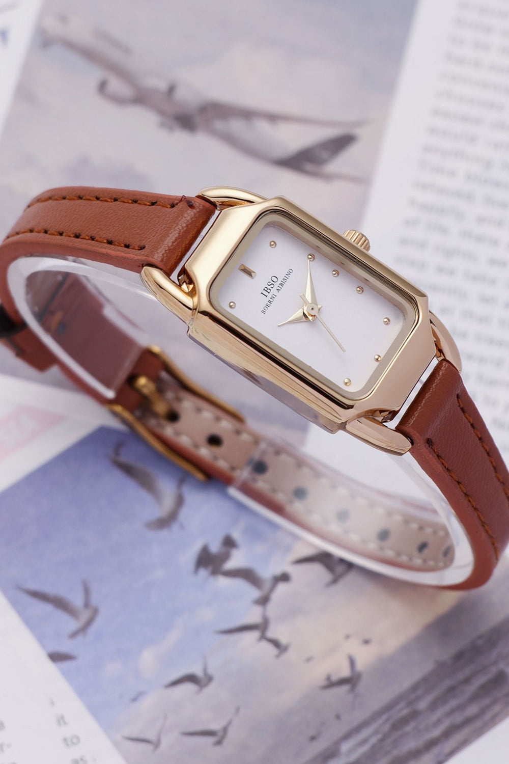 Elysian Gold | Brown White  Quartz Watch | IBSO Edition - (45530684)