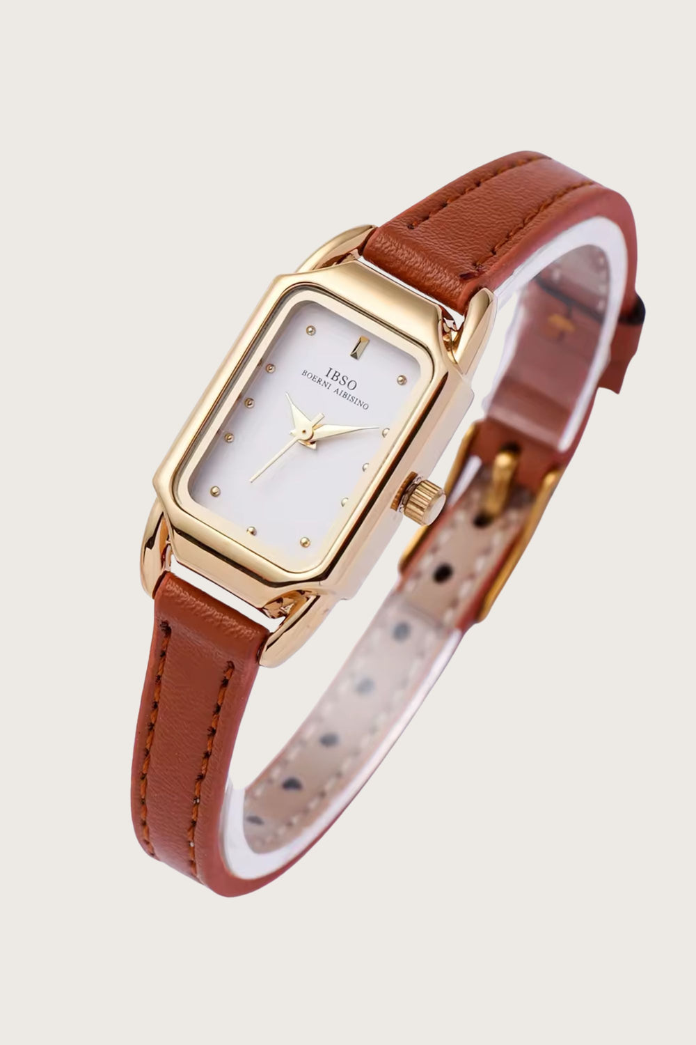 Elysian Gold | Brown White  Quartz Watch | IBSO Edition - (45530684)