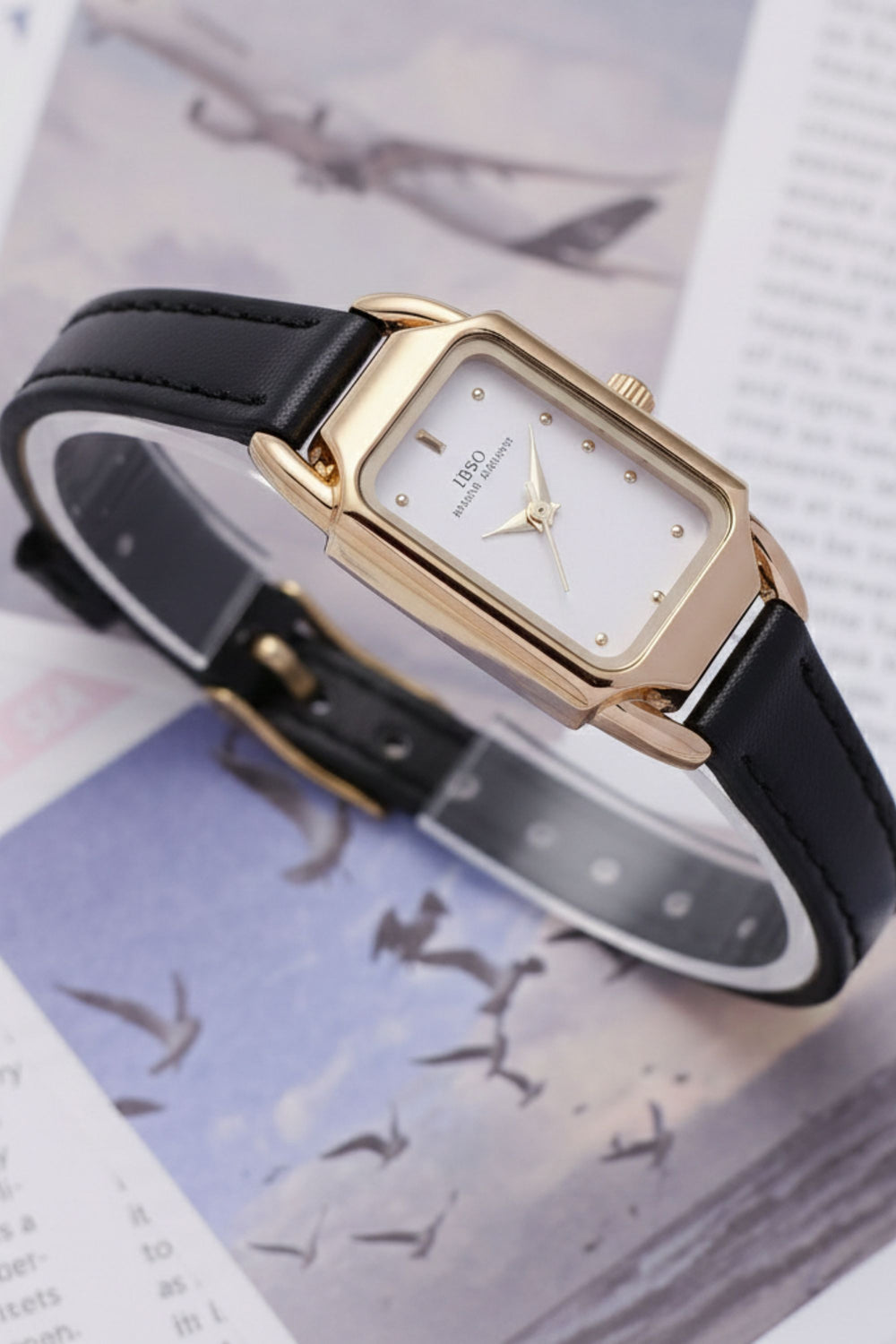 Elysian Gold | Black White  Quartz Watch | IBSO Edition - (ZIVREELBLK0067)