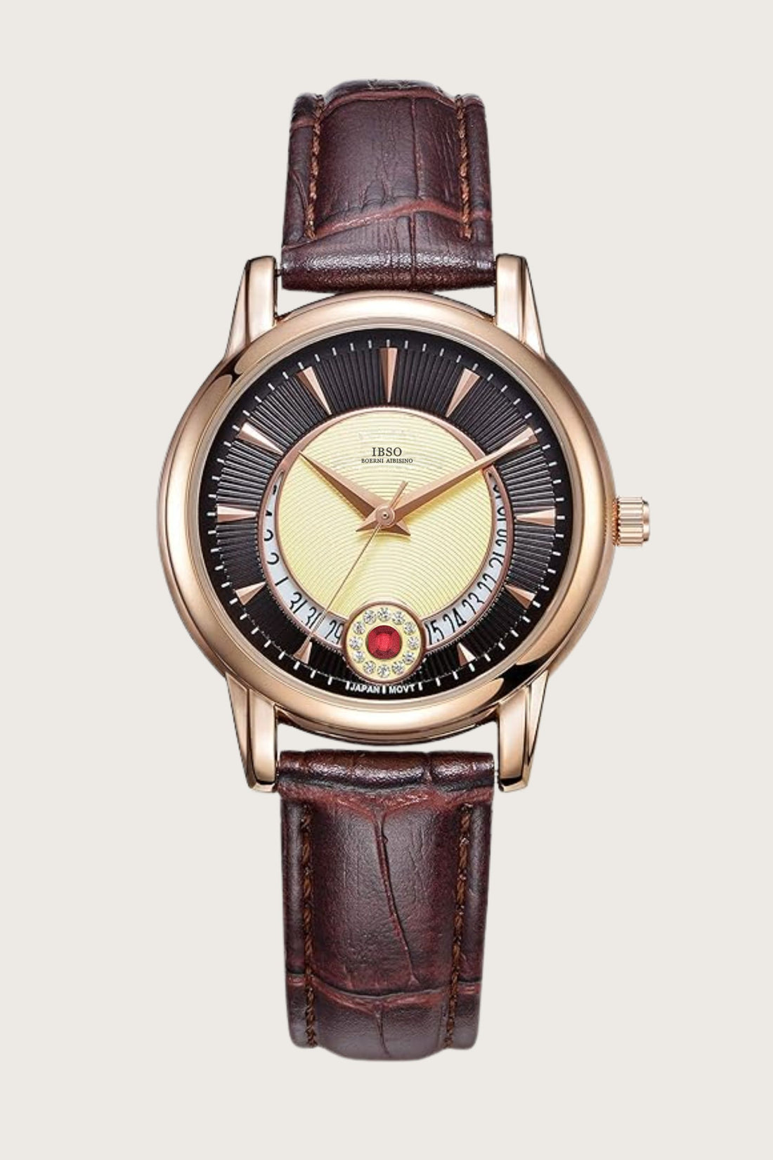 Aurora Eclipse | Brown Golden Watch | IBSO Edition - (43413953)