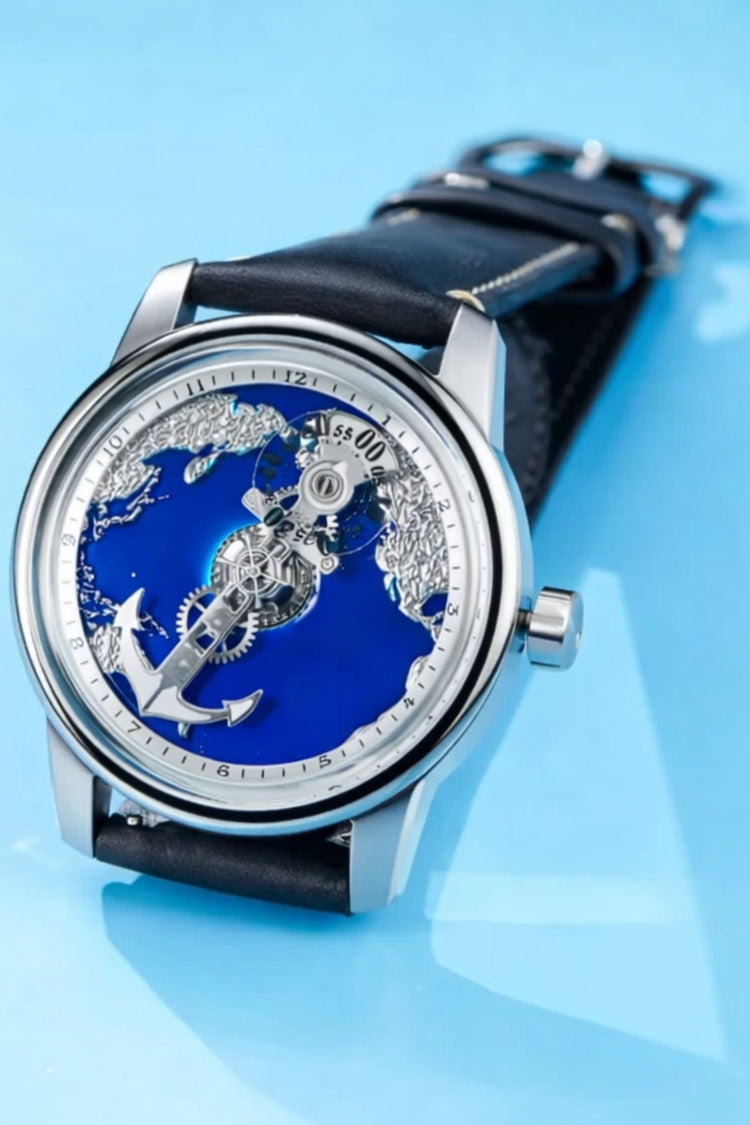 Aurora Nautica | Silver Blue Sailing automatic watch (45530680)