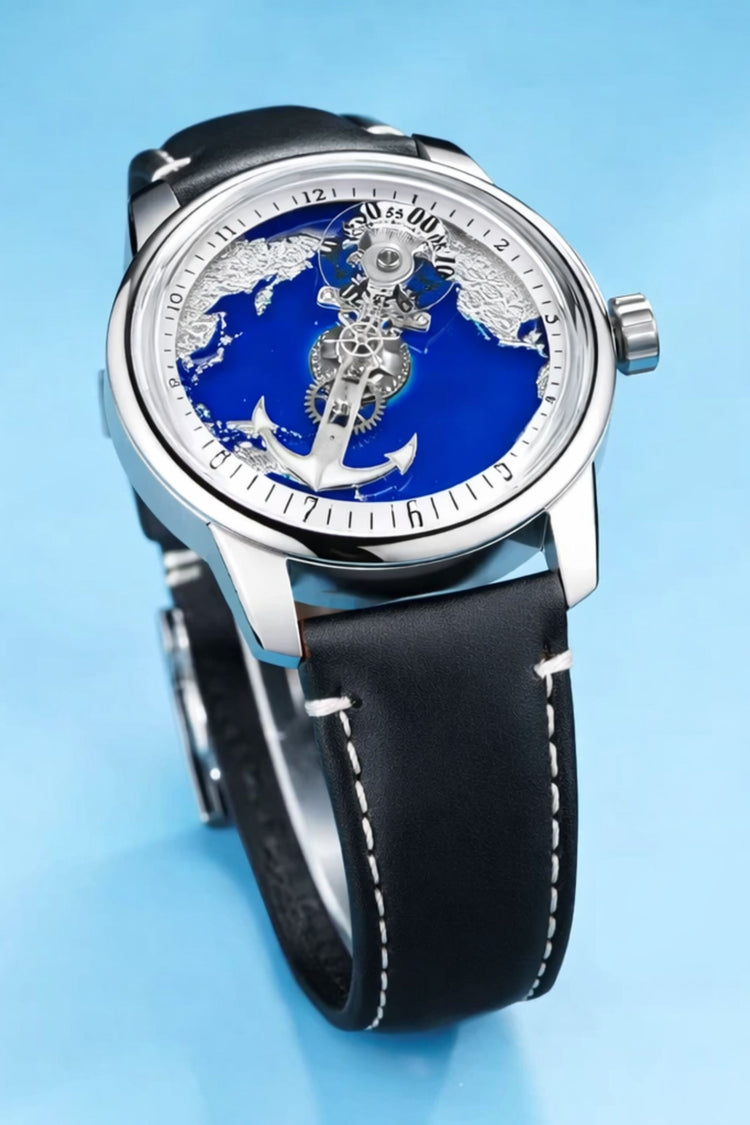 Aurora Nautica | Silver Blue Sailing automatic watch (45530680)
