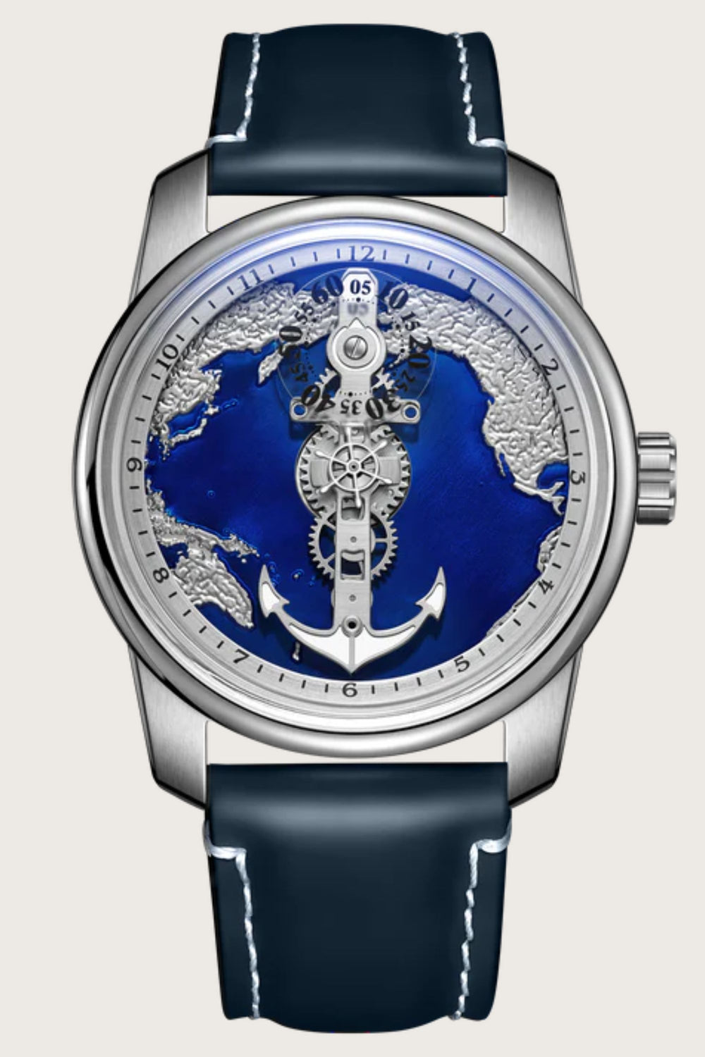 Aurora Nautica | Silver Blue Sailing automatic watch (45530680)