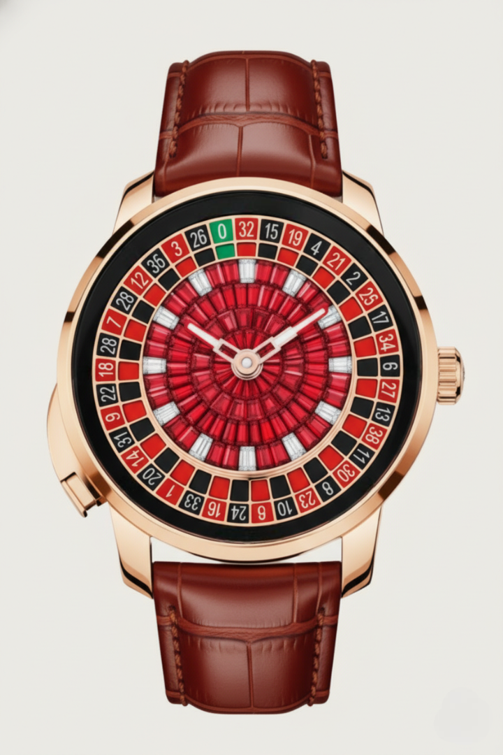 Casino Series Rose Gold Roulette Automatic Watch – Spiral Three Edition - (41018909)