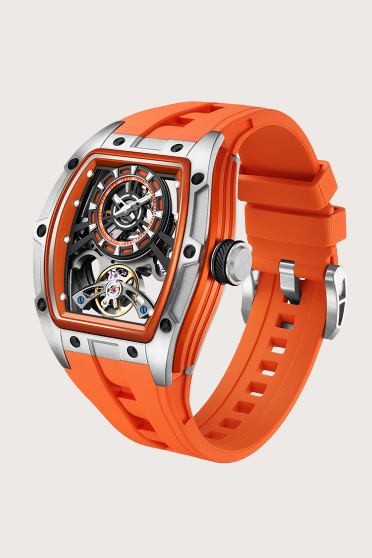 Inferno Orange Skeleton Automatic Watch (44219702)