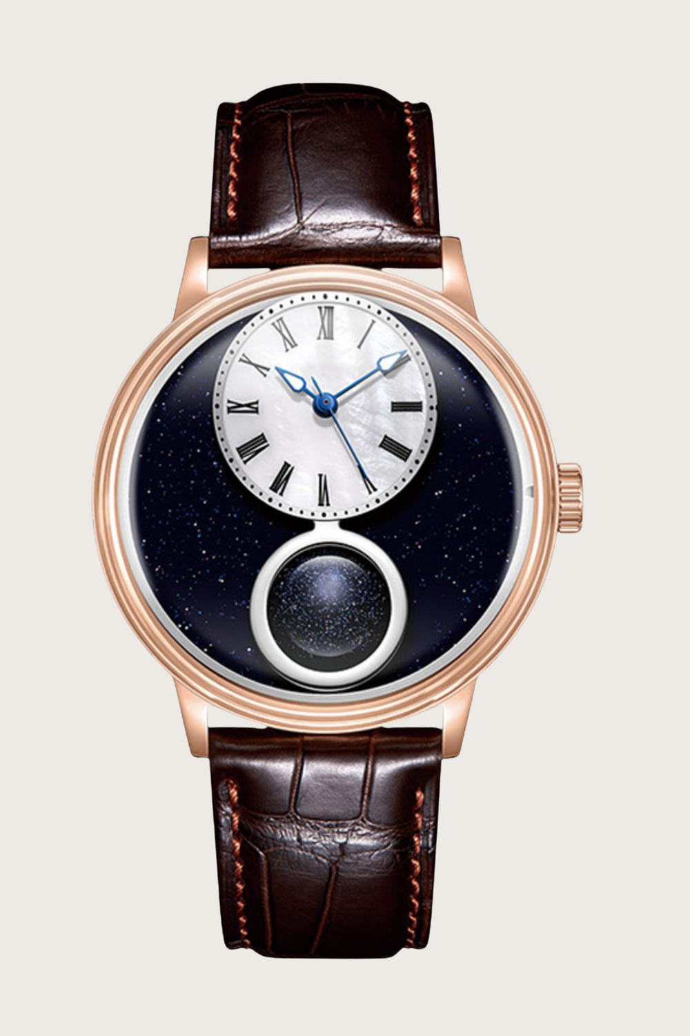 Lapis Lazuli Celestial Sphere Mechanical Watch
