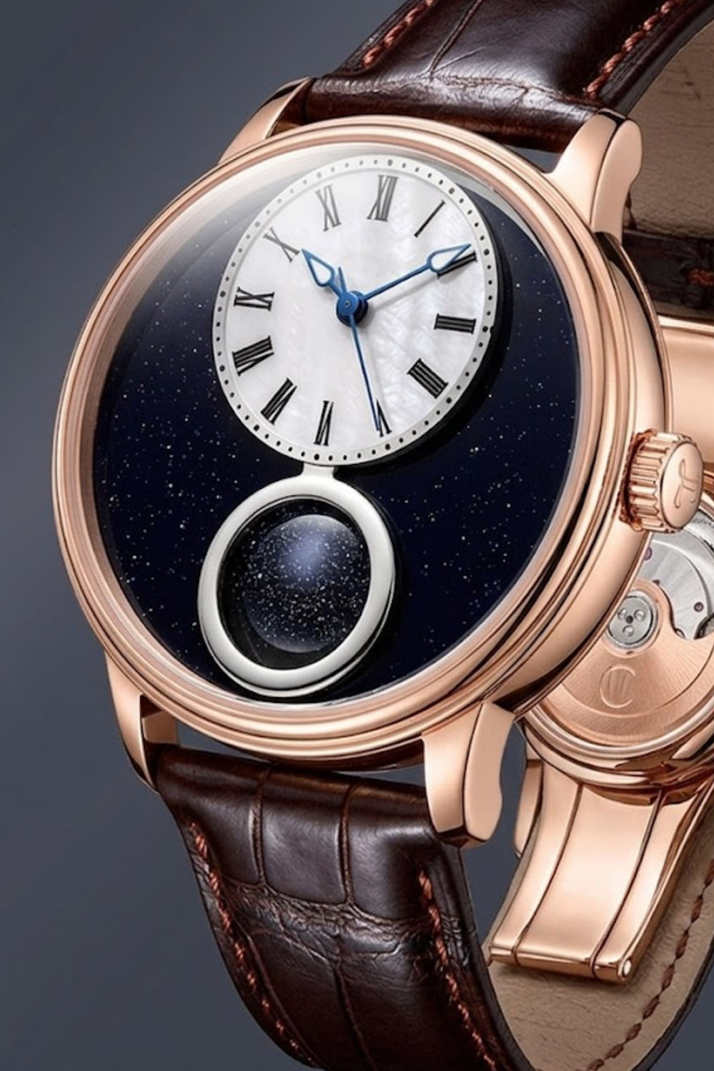 Lapis Lazuli Celestial Sphere Mechanical Watch