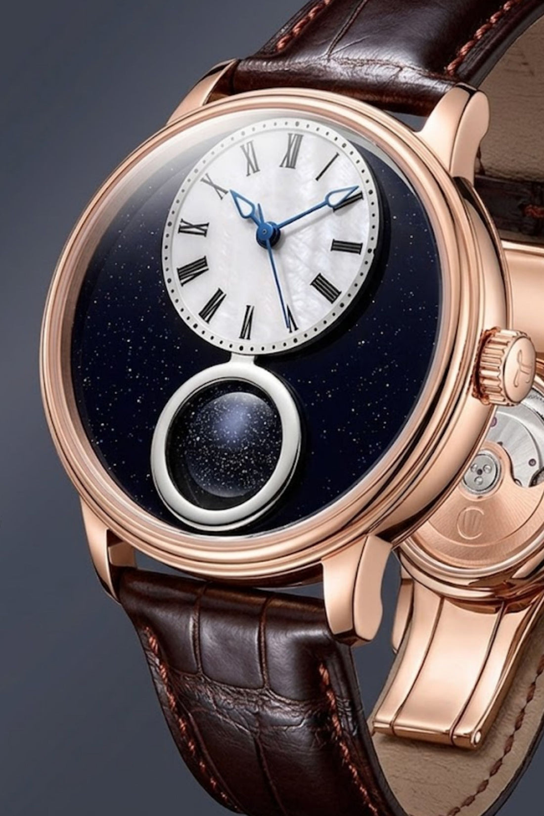 Lapis Lazuli Celestial Sphere Mechanical Watch